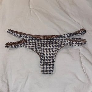 Acacia swimwear bottoms in houndstooth